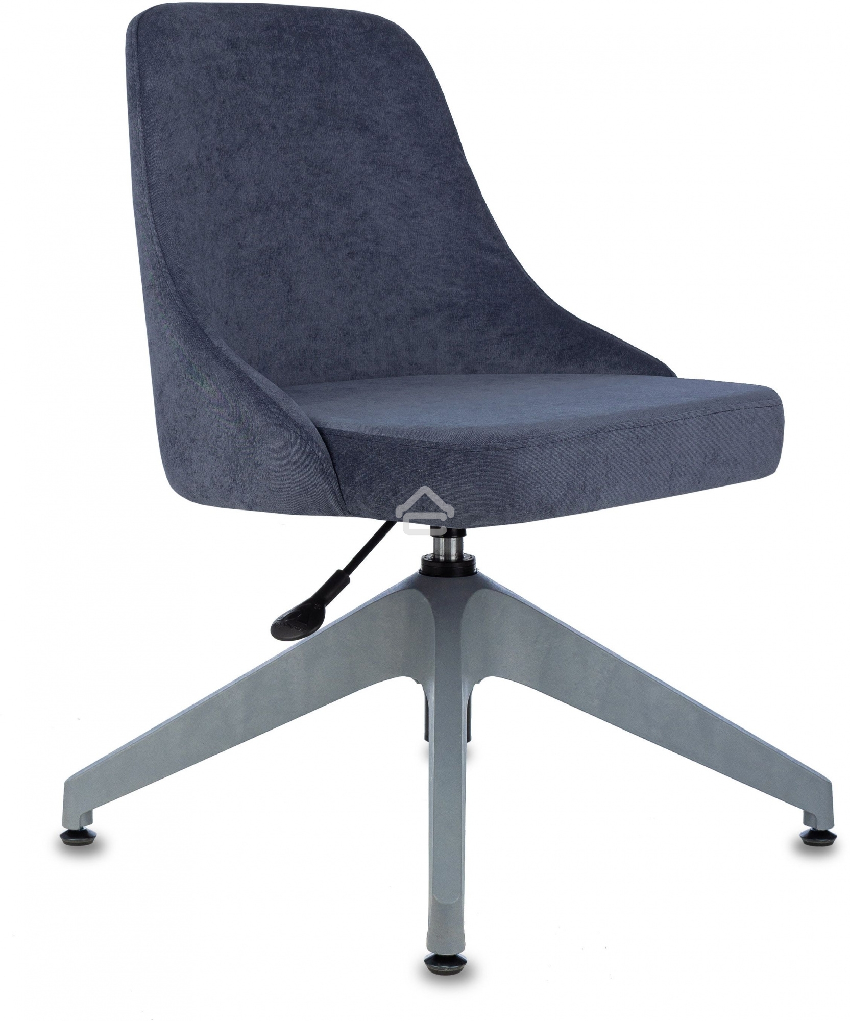 Кресло компьютерное Бюрократ CH-340GLZ синий Light-27, крестов. 4-луч. пластик, пластик серый