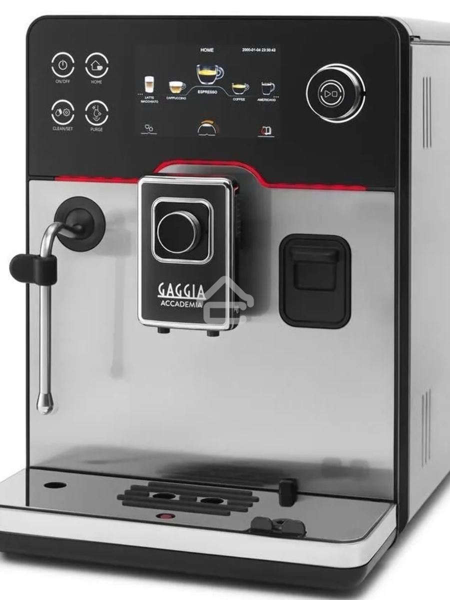 Кофемашина автоматическая Gaggia RI9782/01 NEW ACCADEMIA INOX серебристый/чёрный, молотый/зерновой, 1.6 л, 1400 Вт, 15 Бар