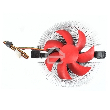 Кулер для процессора Crown CM-91PWM v2 серебристый/красный, 90 мм, алюминий, 2000 об/мин, 20 дБ, 4 pin, 125 Вт, 57 мм
