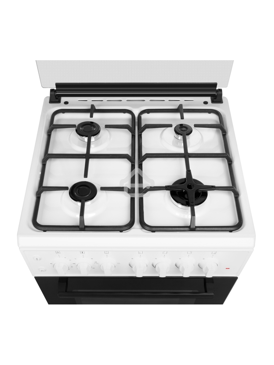 Плита комбинированная Maunfeld MGC60ECW04 белый, газовых конфорок 4 шт, духовка электрическая 65 л, 60 см x 88 см x 65 см