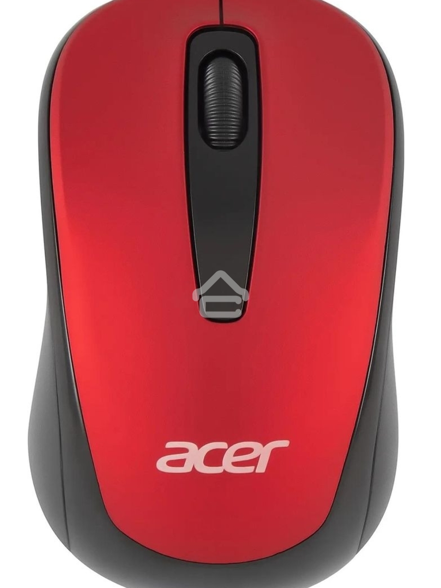 Мышь беспроводная Acer OMR136 красный, 1000 dpi, радиоканал, USB, кнопки - 3