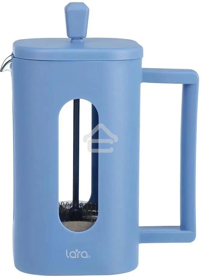 Френч-пресс LARA LR06-57-600 0,6 л, жаропрочное боросиликатное стекло