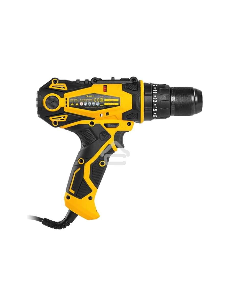 Дрель-шуруповерт Denzel ISD-300-13, Сетевая, 330Вт, Ударная