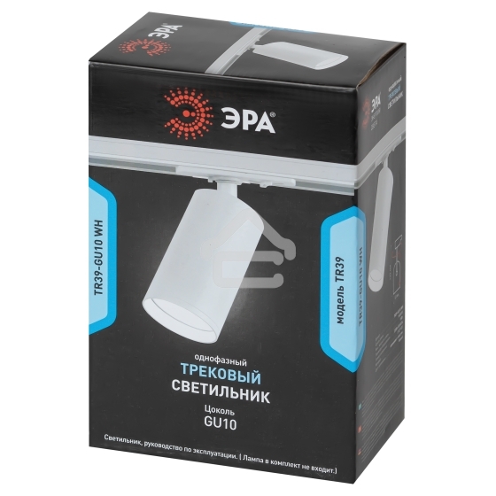 Трековый светильник однофазный ЭРА TR39-GU10 WH под лампу MR16 белый
