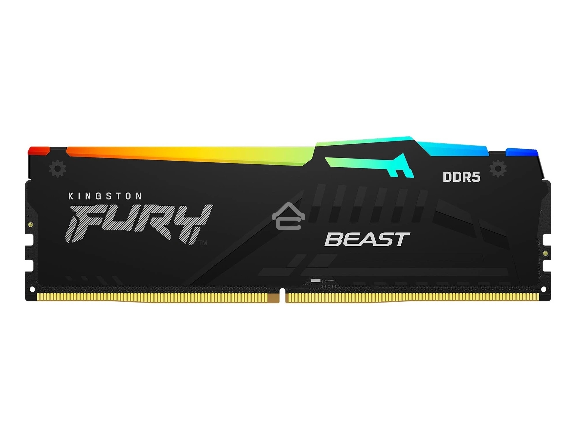 Оперативная память Kingston Fury Beast, DDR5, 16GB (2x8GB), 6000MHz, CL30, DIMM, с радиаторами, RGB, черный
