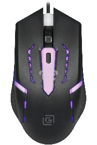 Мышь проводная Oklick 398G черный, 2400 dpi, USB, кнопки - 4