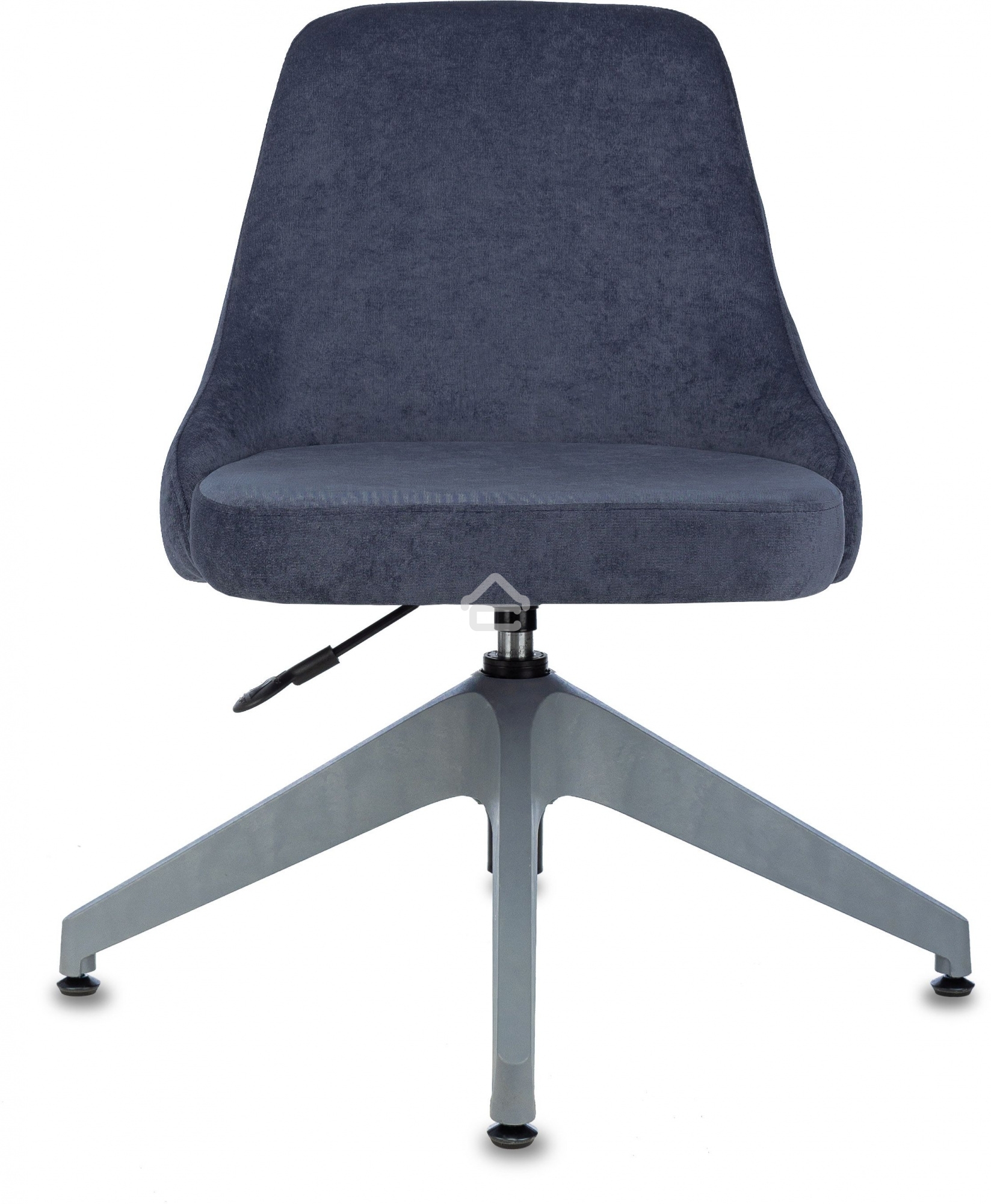 Кресло компьютерное Бюрократ CH-340GLZ синий Light-27, крестов. 4-луч. пластик, пластик серый