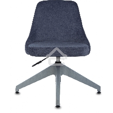 Кресло компьютерное Бюрократ CH-340GLZ синий Light-27, крестов. 4-луч. пластик, пластик серый