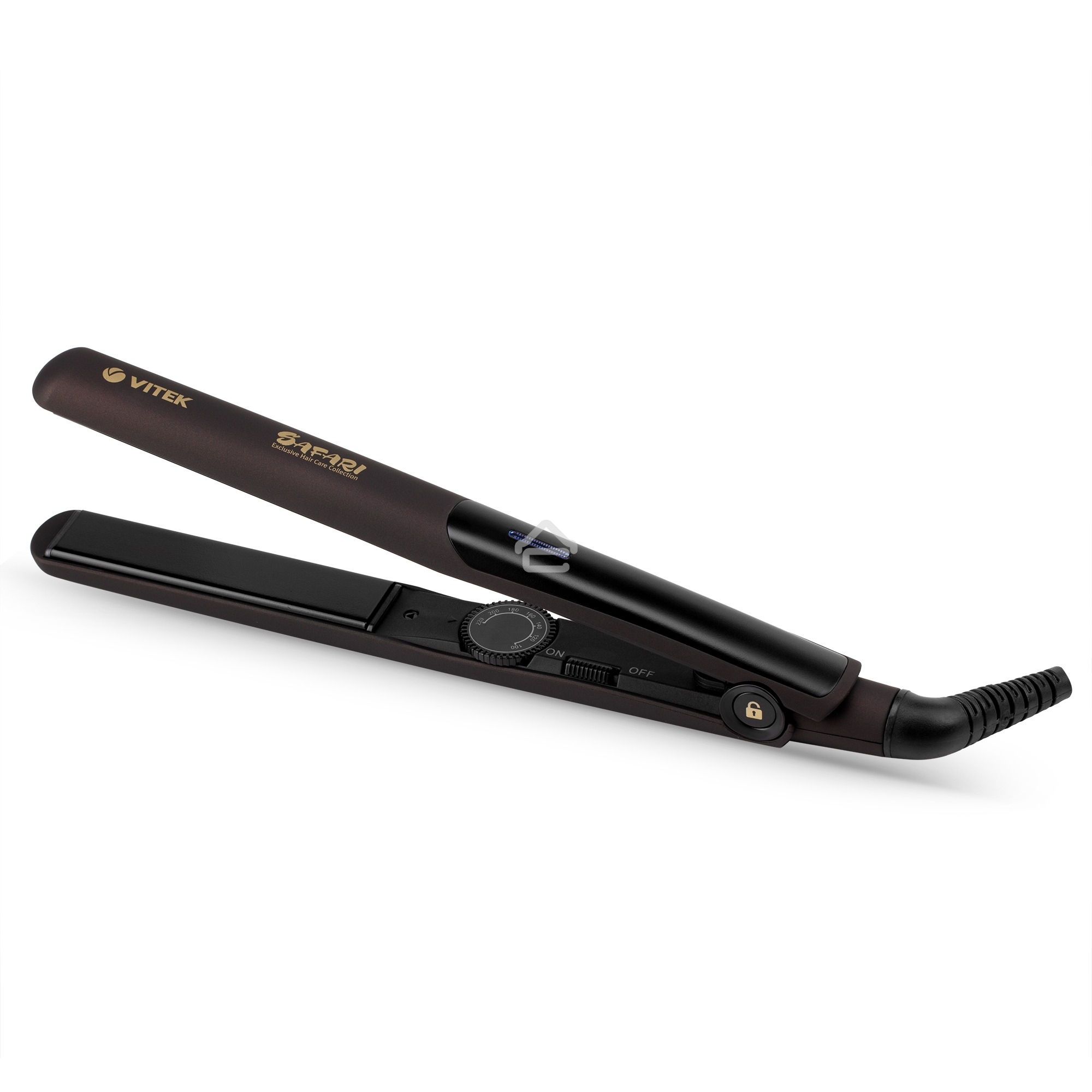 Выпрямитель Vitek Safari VT-8405, 48Вт коричневый макс.темп.:230С покрытие:керамико-турмалиновое
