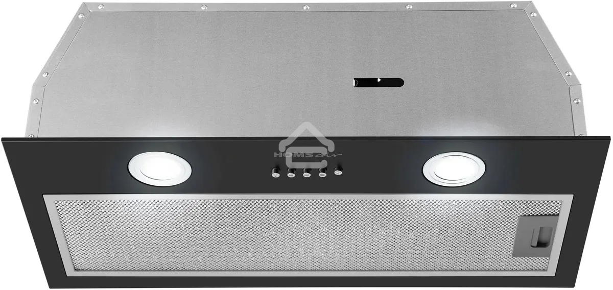 Вытяжка встраиваемая HOMSair Fleet 60 черный, 59.8 см, 520 куб. м/ч, 50 дБ