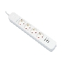 Сетевой фильтр Гарнизон 2.0 Мультипорт EPS-4-U3-W-2, 4 р, 10А, 3xUSB, 2м, ур.защиты 2+, белый, пакет
