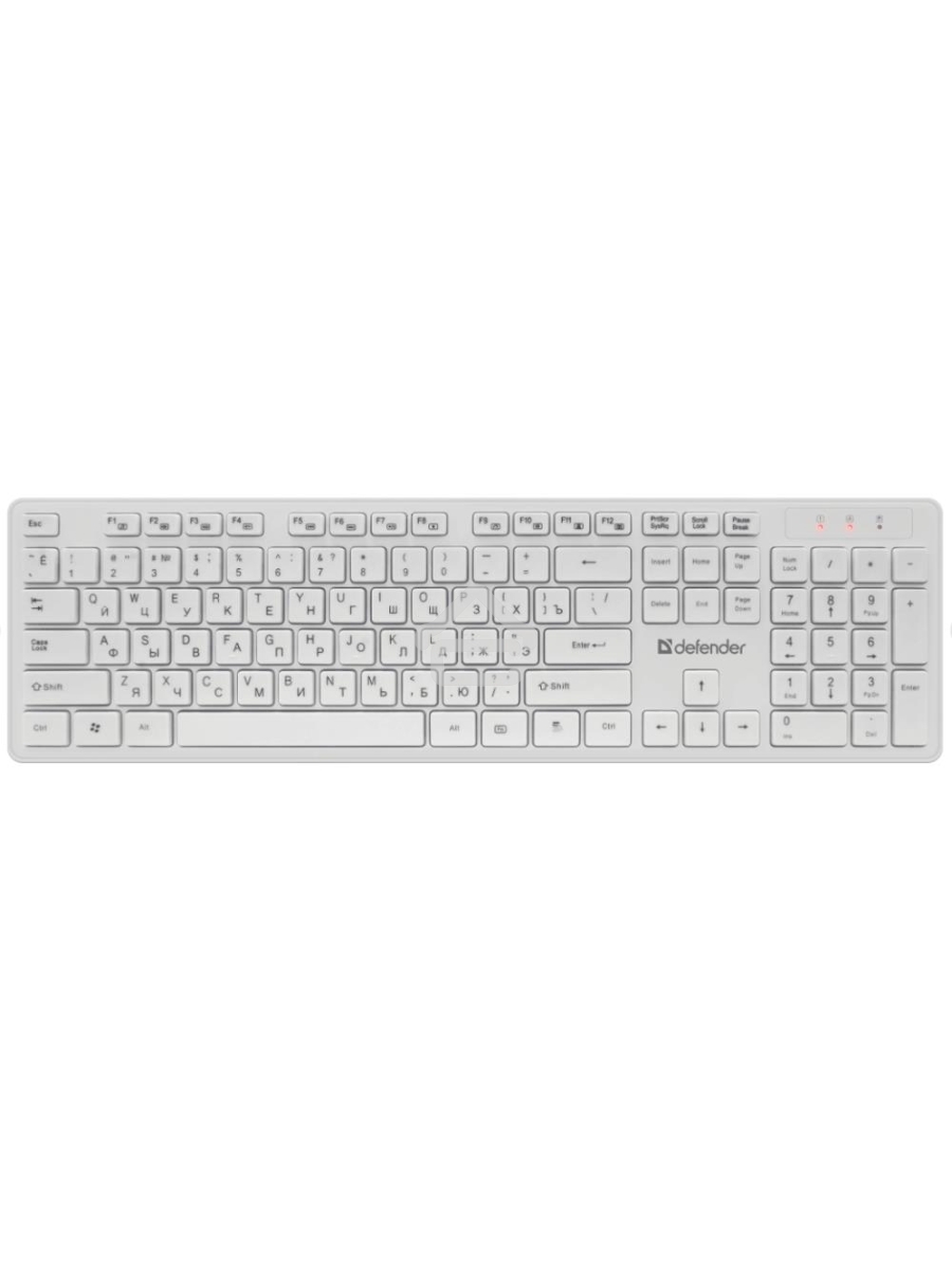 Клавиатура + мышка Defender AUCKLAND C-987 RU WHITE
