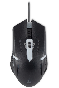 Мышь проводная Oklick 398G черный, 2400 dpi, USB, кнопки - 4
