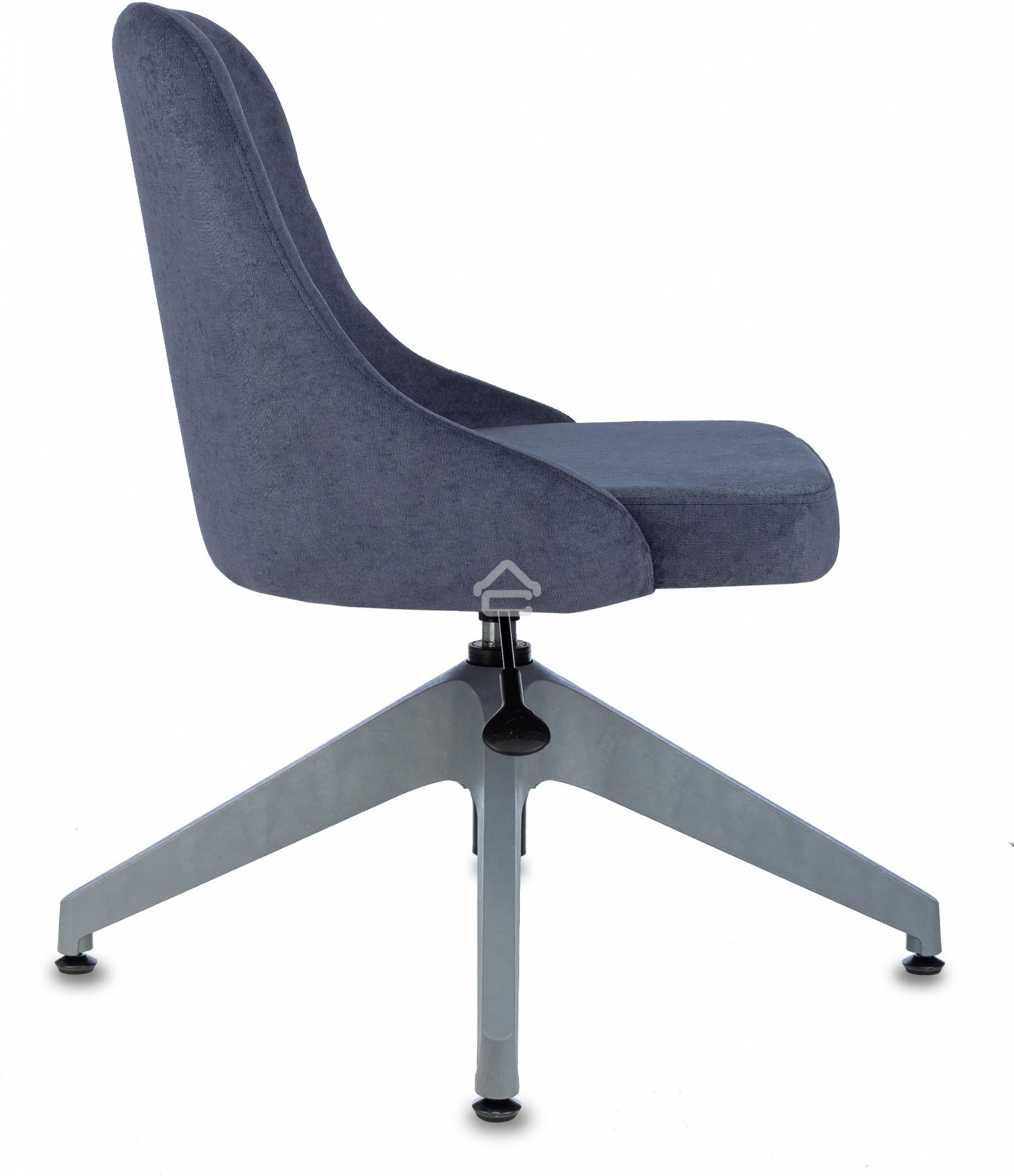 Кресло компьютерное Бюрократ CH-340GLZ синий Light-27, крестов. 4-луч. пластик, пластик серый