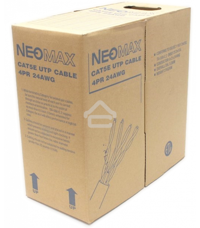 Кабель NEOMAX NM10001 U/UTP cat.5e 4 пары (305 м) 0.486 мм (24 AWG) Медь, PVC jacket
