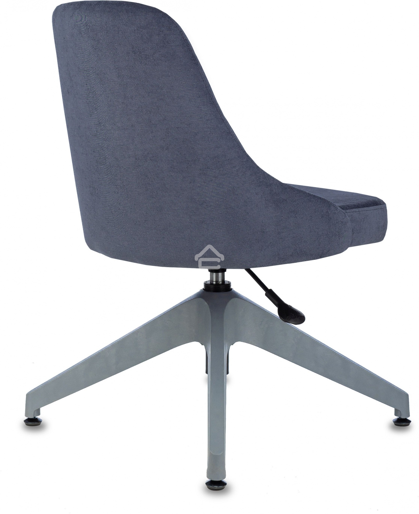 Кресло компьютерное Бюрократ CH-340GLZ синий Light-27, крестов. 4-луч. пластик, пластик серый