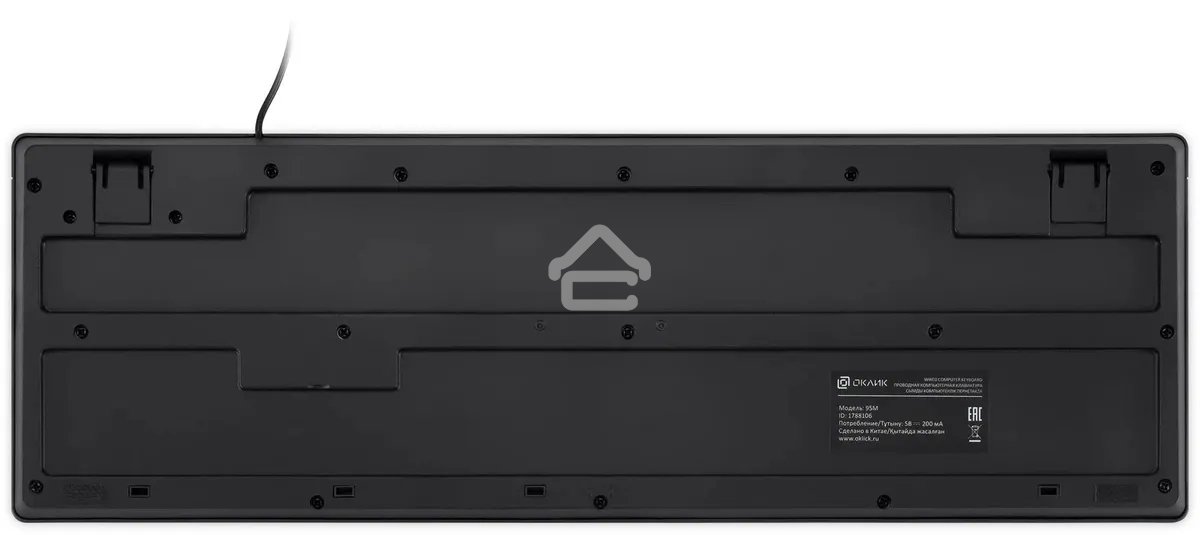 Клавиатура проводная Oklick 95M (1788106), USB, черный