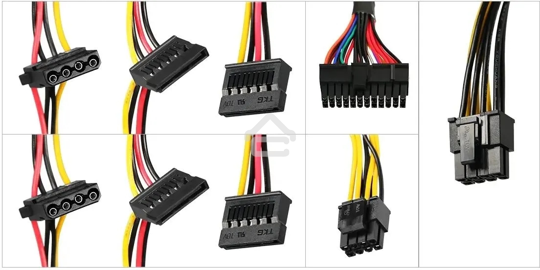 Блок питания KingPrice ATX 600W KPPSU600 (20+4pin) 120мм fan 4xSATA