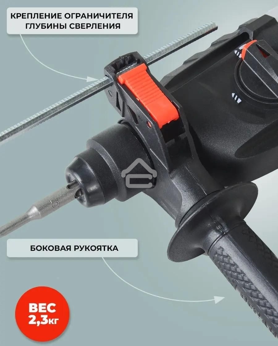 Перфоратор Ресанта П-24-650К SDS-plus уд.:2.8Дж 650Вт (кейс в комплекте)