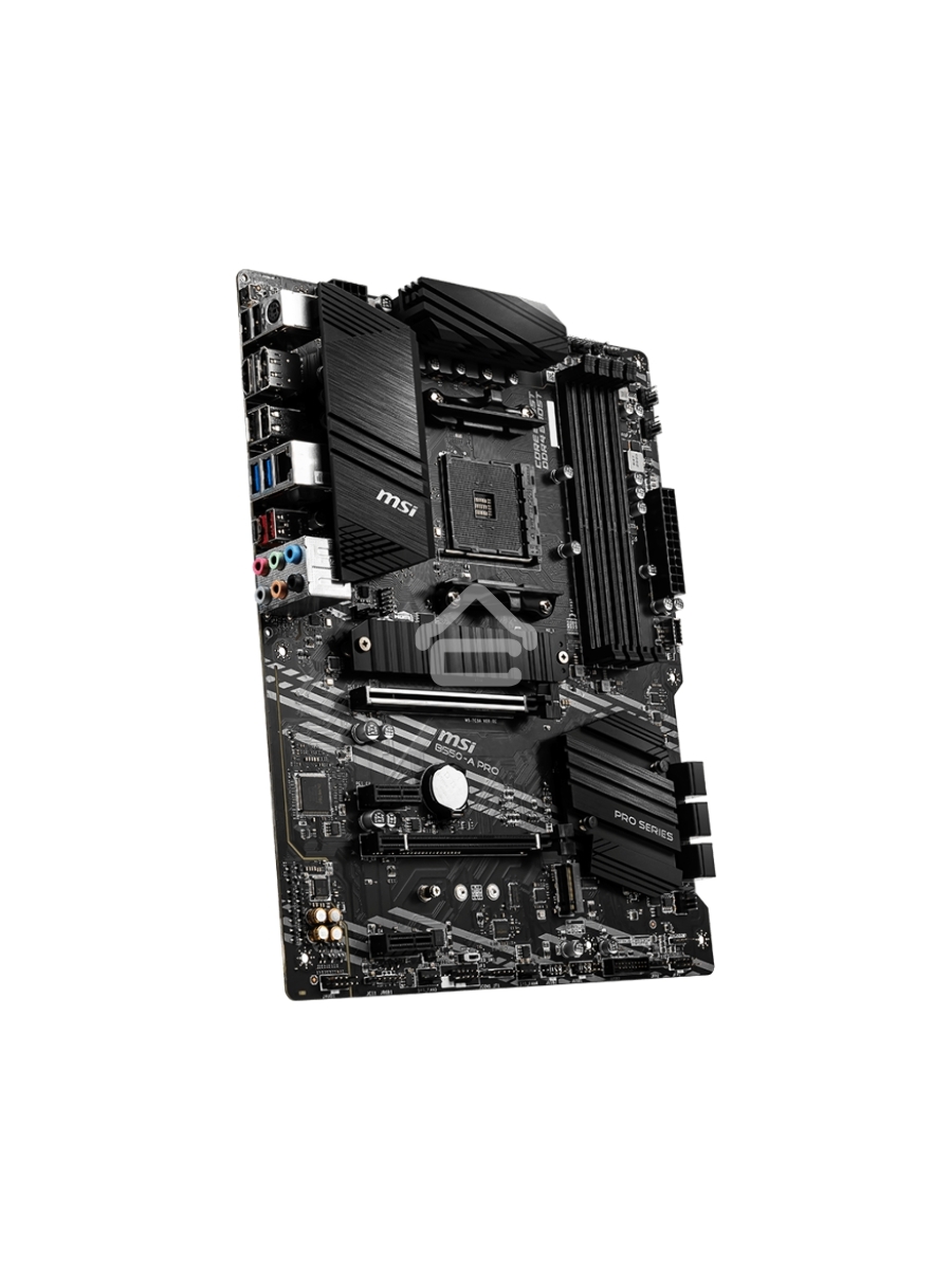 Материнская плата MSI B550-A PRO, AM4, AMD B550, 4xDDR4, 6xSATA, 2xM.2, 1xPCI-E 4.0 x16, 1xPCI-E 3.0 x16, 2xPCI-E x1, 1xHDMI, 1xDP, 1x 1Gb LAN, 4xUSB-A 2.0, 2xUSB-A 3.2 Gen 1, 1xUSB-A 3.2 Gen 2, 1xUSB-C 3.2 Gen 2, 6x3.5 мм, 7.1, ATX