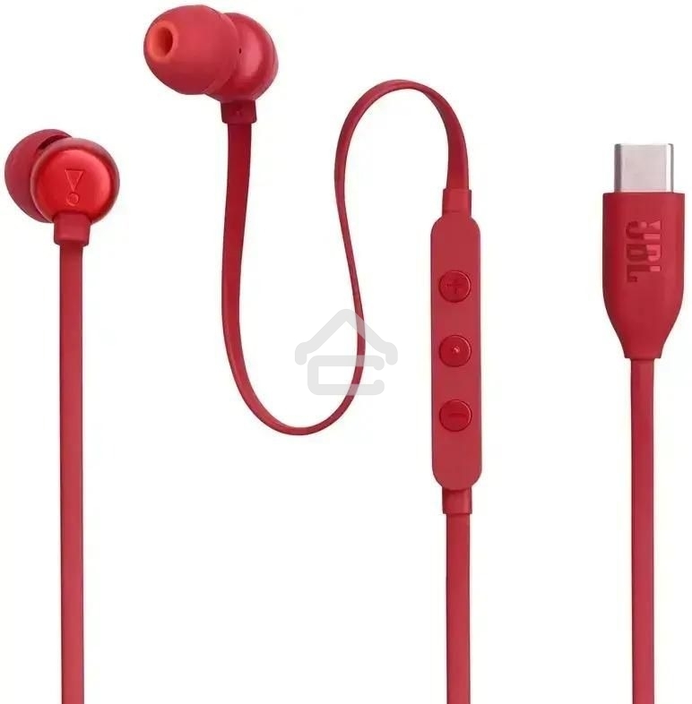 Наушники JBL Tune 310C USB Type-C внутриканальные красный