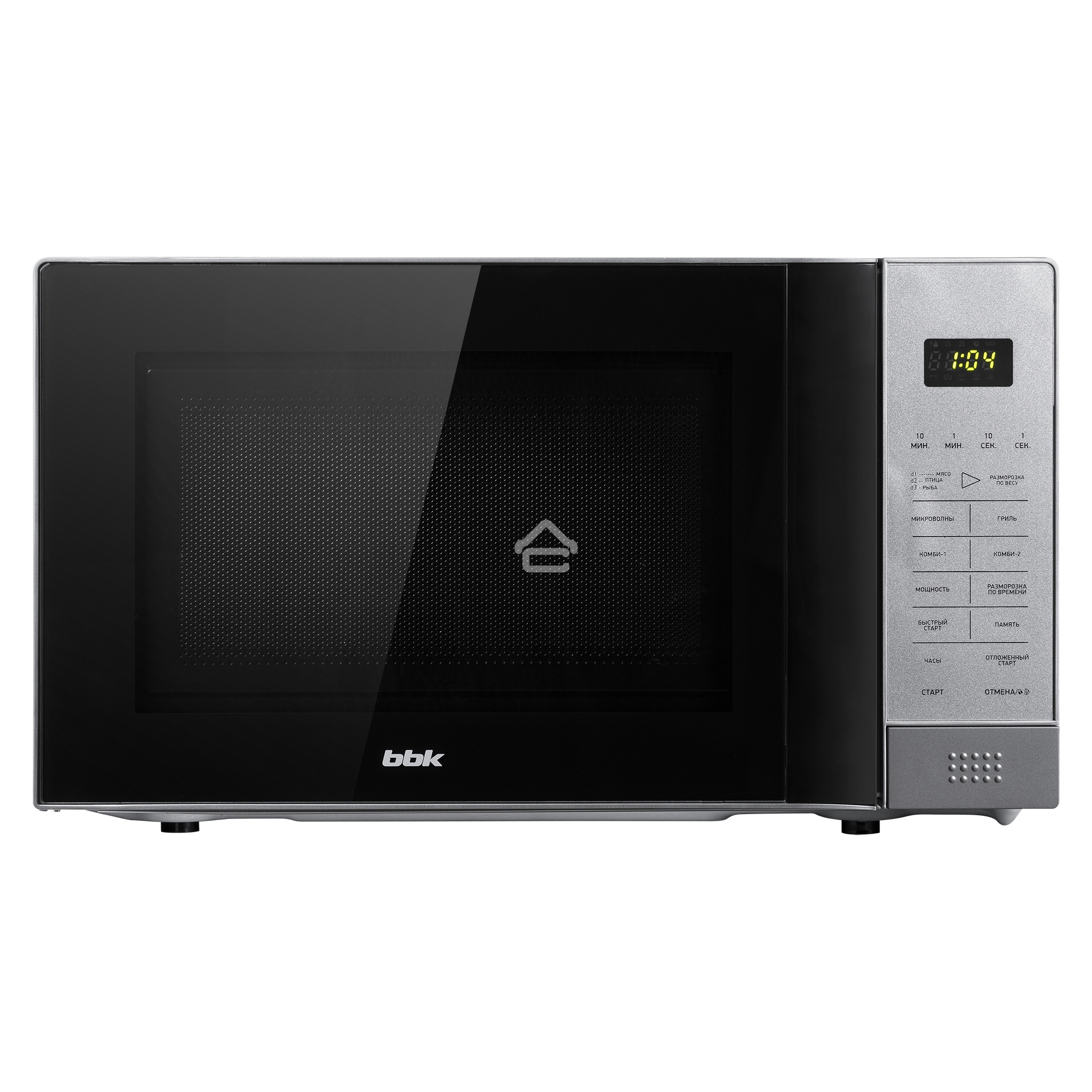 Микроволновая печь BBK 20MWG-736S/BS серебристый/черный, 20 л, 700 Вт, сенсор