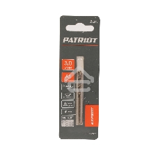 Сверло PATRIOT EXPERT по металлу, Р6М5К5, 3,0 мм, 2шт в блистере