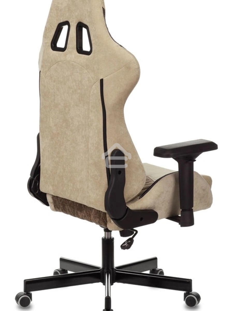 Кресло игровое Бюрократ VIKING 7 KNIGHT BR FABRIC коричневый текстиль/эко.кожа крестовина металл/пластик