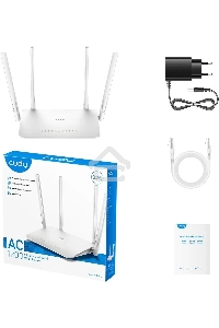 Роутер беспроводной Cudy WR1300 AC1200 10/100/1000BASE-TX/Wi-Fi белый