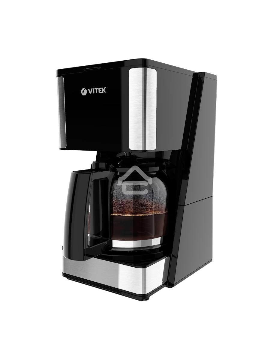 Кофеварка капельная Vitek VT-8384 (MC) черный/серебро, молотый, 0.75 л, 700 Вт
