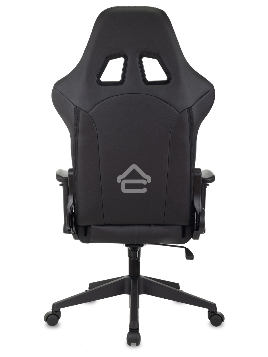 Кресло игровое Бюрократ VIKING 5 AERO WHITE черный/белый искусственная кожа
