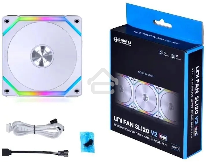 Вентилятор для корпуса Lian-Li SL V2 120 G99.12SLV21W.00 белый 120мм 1600rpm 29dB 4-pin