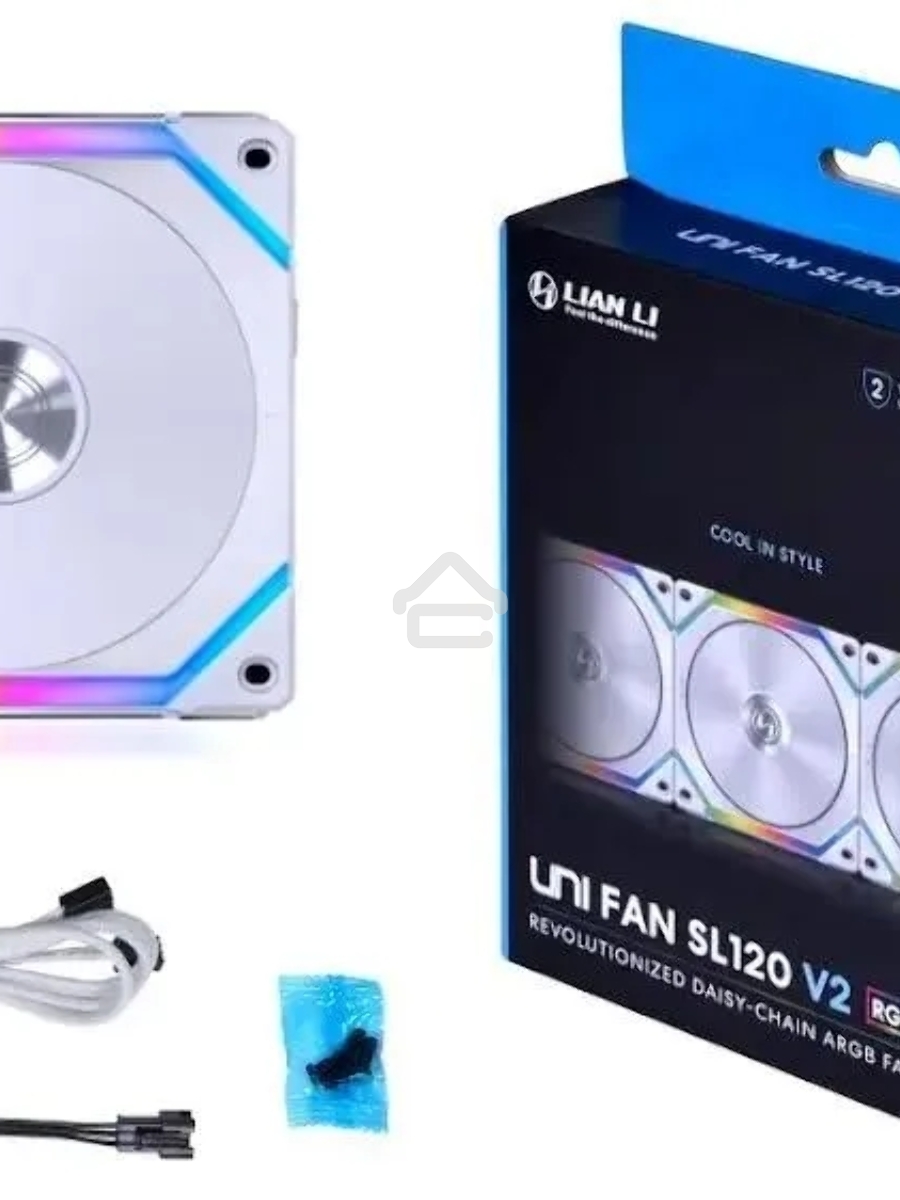 Вентилятор Lian-Li SL V2 120 G99.12SLV21W.00 белый 120мм 1600rpm 29dB 4-pin