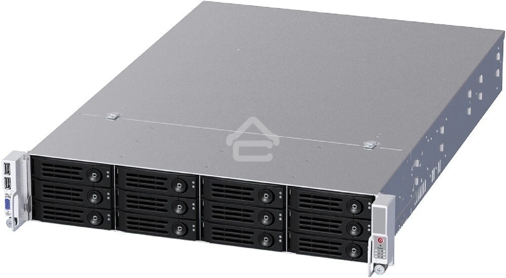 Серверный корпус Ablecom 2U CS-R29-04P E-ATX, ATX, Micro-ATX, Mini-ITX MBs; 12 x 3.5'' hs + 2 x 2.5'' hs rear; 800 Wt CRPS(1+1); no rails