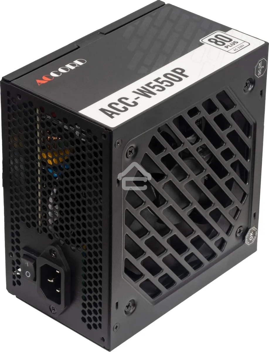 Блок питания Accord ACC-W600P, 600Вт, 80 PLUS WHITE, 120мм, черный