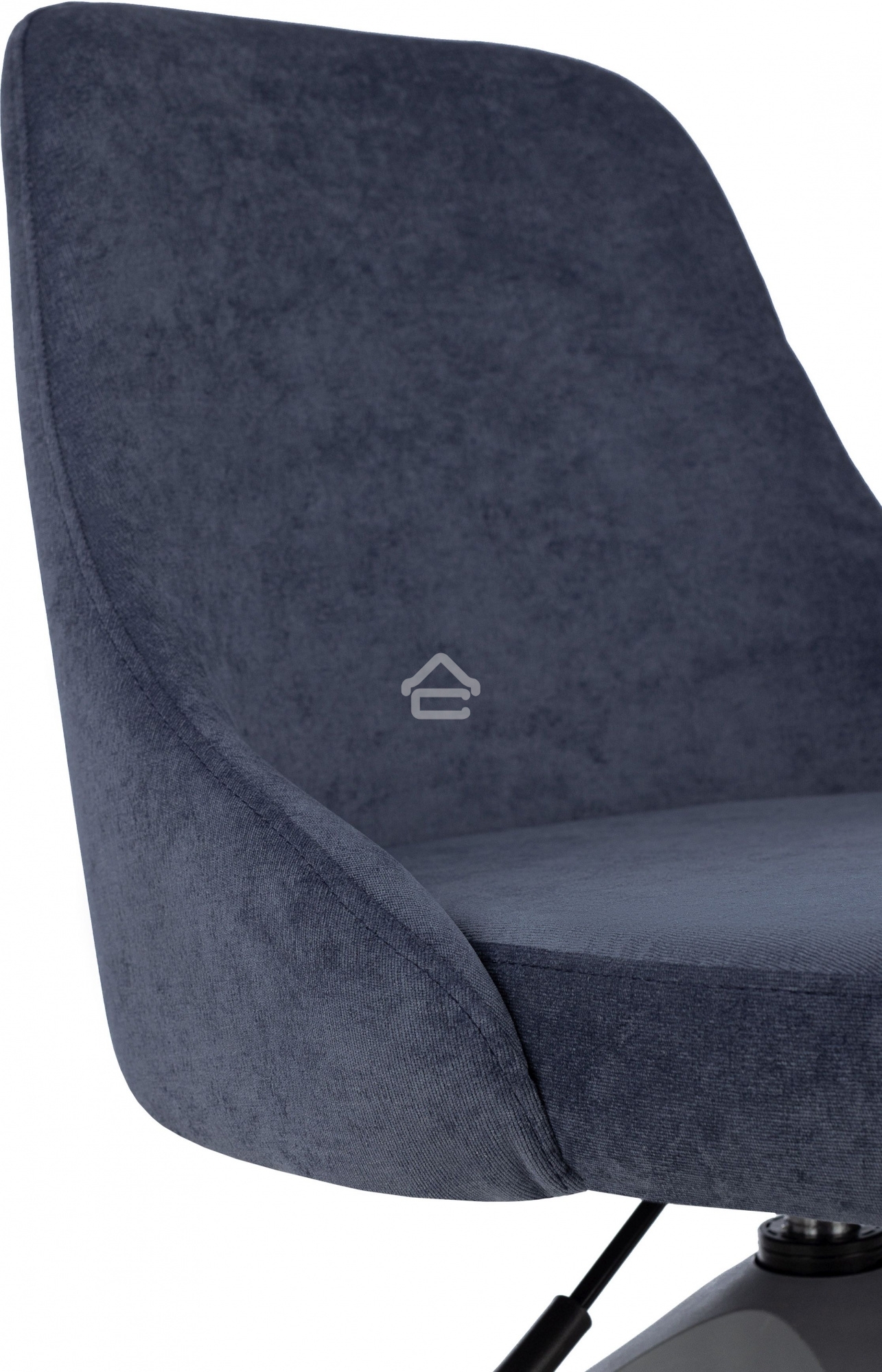 Кресло компьютерное Бюрократ CH-340GLZ синий Light-27, крестов. 4-луч. пластик, пластик серый