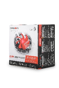 Кулер для процессора Crown CM-91PWM v2 серебристый/красный, 90 мм, алюминий, 2000 об/мин, 20 дБ, 4 pin, 125 Вт, 57 мм