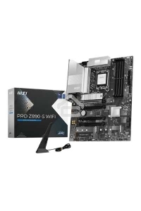 Материнская плата MSI PRO Z890-S WIFI, LGA 1851, Intel Z890, 4xDDR5, 4xSATA, 3xM.2, 1xPCIe 5.0 x16, 2xPCIe 4.0 x4, 1xHDMI, 1xDP, 1xUSB-C Thunderbolt 4, 1xUSB-C 3.2 Gen 2x2, 1x 2.5Gb LAN, 6xUSB-A 3.2 Gen 1, 3x3.5 мм, 7.1, ATX