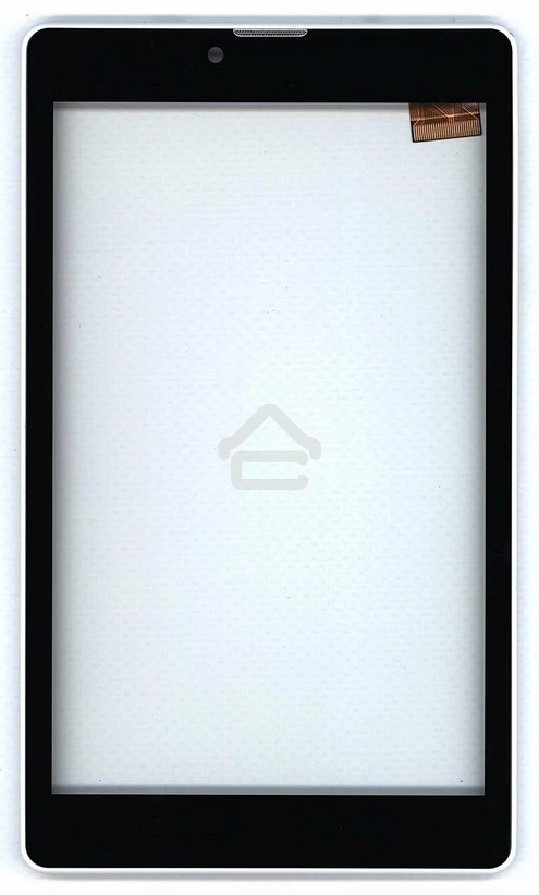 Сенсорное стекло (тачскрин) для Irbis TZ737, черный с белой рамкой