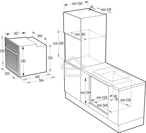 Духовой шкаф электрический Gorenje BOS67372CLB черный