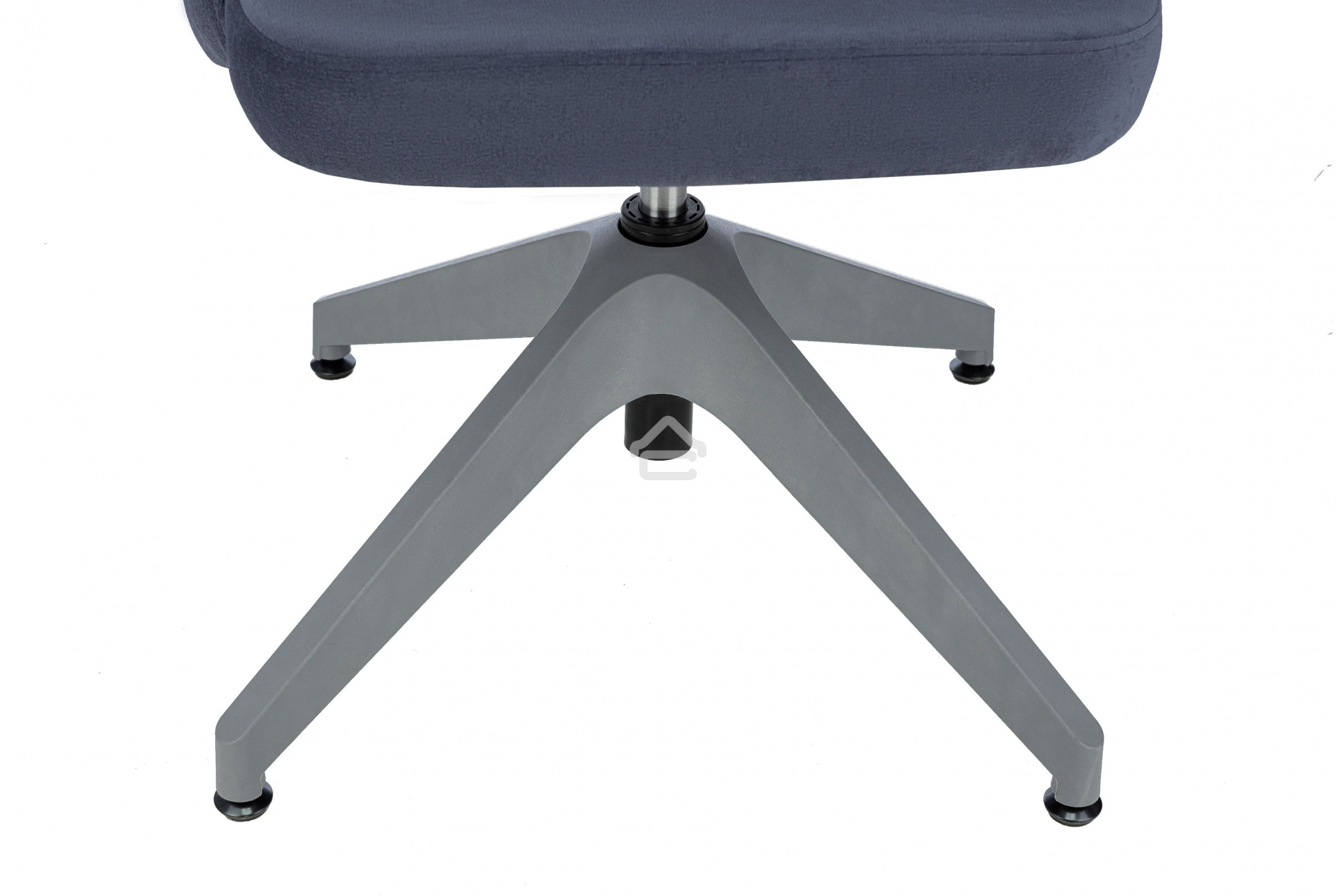 Кресло компьютерное Бюрократ CH-340GLZ синий Light-27, крестов. 4-луч. пластик, пластик серый