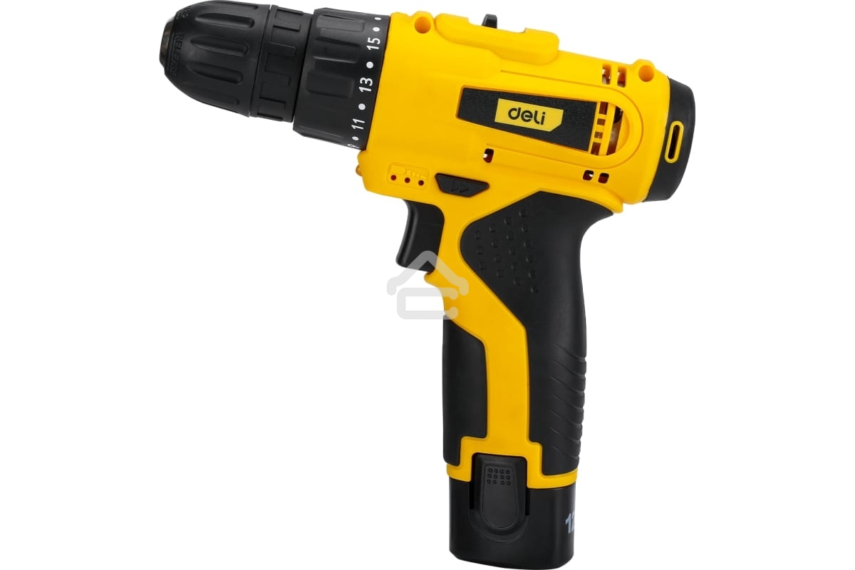 Дрель-шуруповерт аккумуляторная Deli DL-DZ12-E1A1, 12В