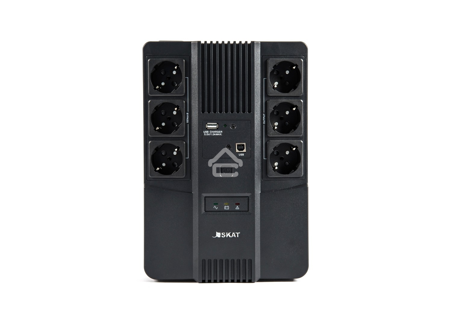 Источник бесперебойного питания Бастион SKAT-UPS 600 AI 220В 360Вт 1АКБ 7А·ч внутр. меандр. стаб-ция напр-я. 6 выходов (8998)
