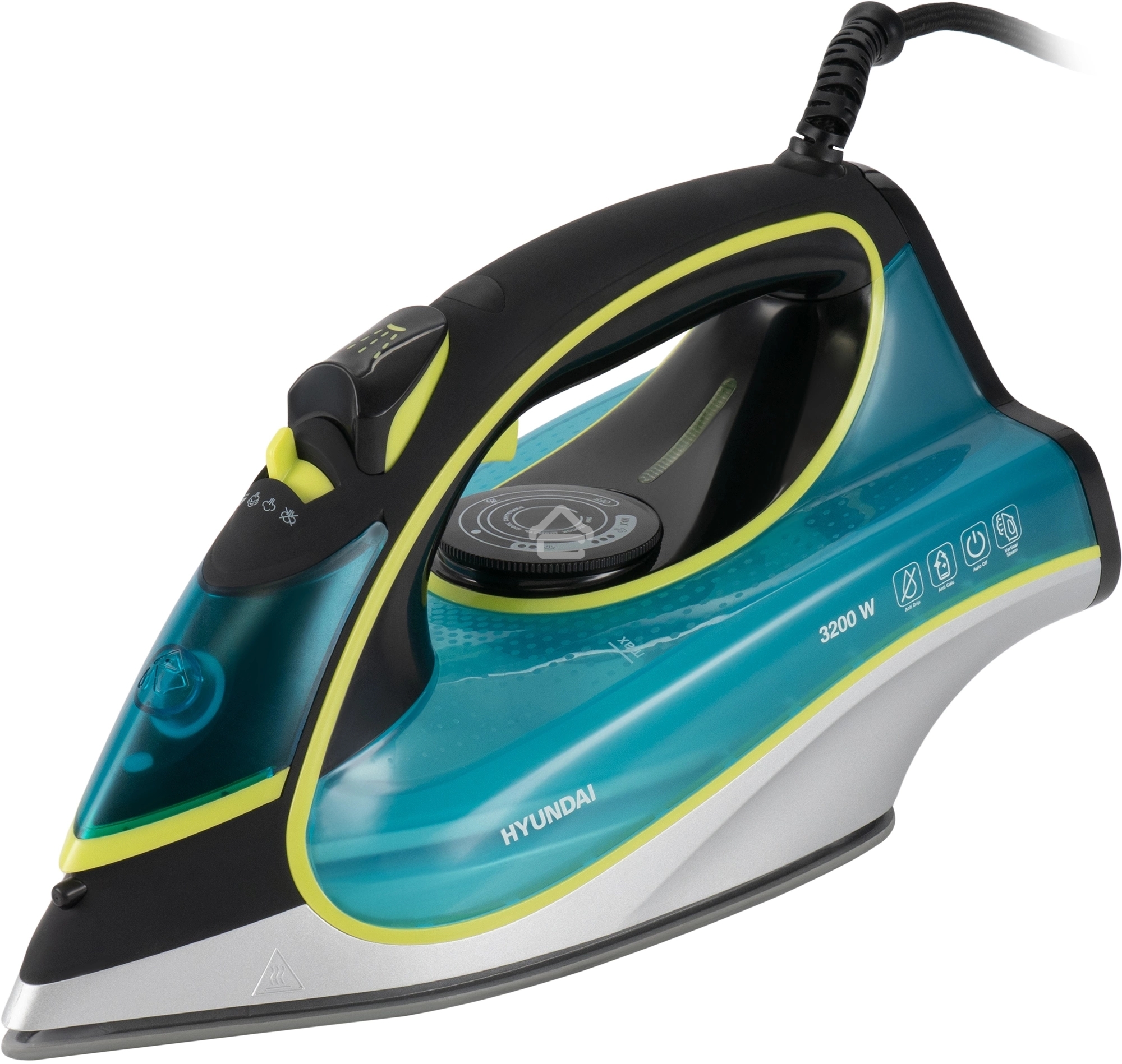 Утюг Hyundai H-SI01450 3200 Вт голубой/желтый