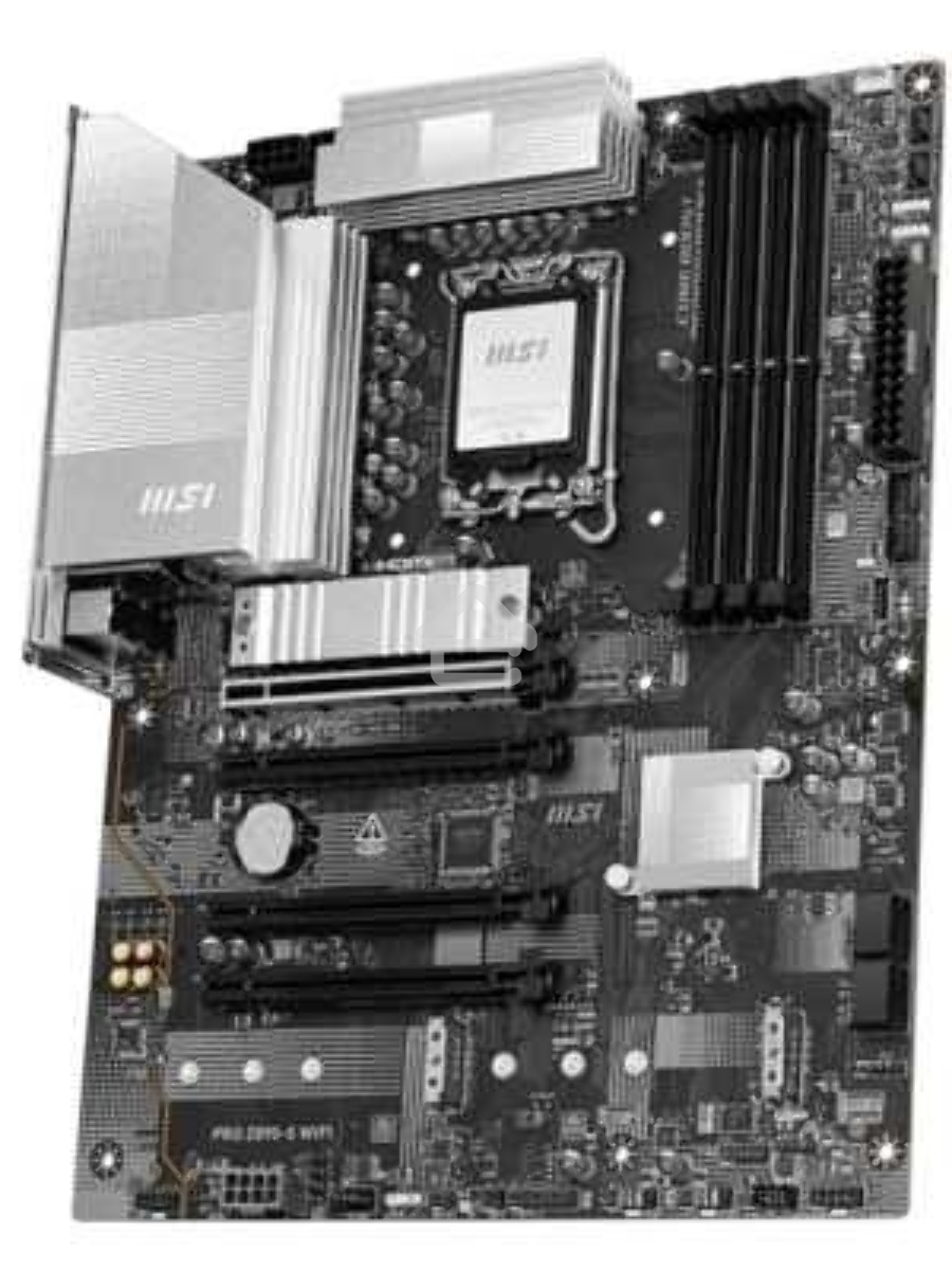 Материнская плата MSI PRO Z890-S WIFI, LGA 1851, Intel Z890, 4xDDR5, 4xSATA, 3xM.2, 1xPCIe 5.0 x16, 2xPCIe 4.0 x4, 1xHDMI, 1xDP, 1xUSB-C Thunderbolt 4, 1xUSB-C 3.2 Gen 2x2, 1x 2.5Gb LAN, 6xUSB-A 3.2 Gen 1, 3x3.5 мм, 7.1, ATX