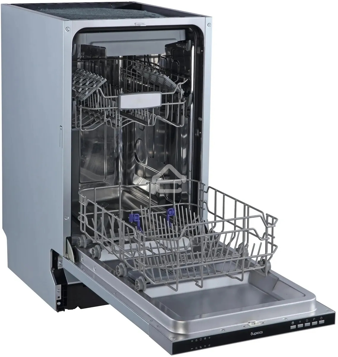 Встраиваемая посудомоечная машина Бирюса DWB-410/6, черный, 44.8 см, 10 компл., 47 дБ, класс A++