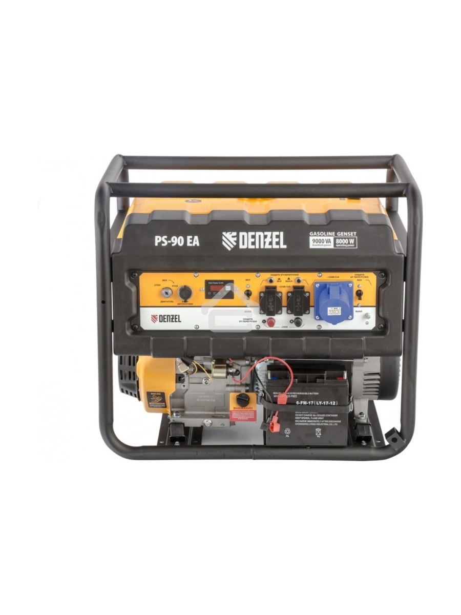Электрогенератор бензиновый Denzel PS 90 EA, 9 кВт, 85 дБ, 92 кг
