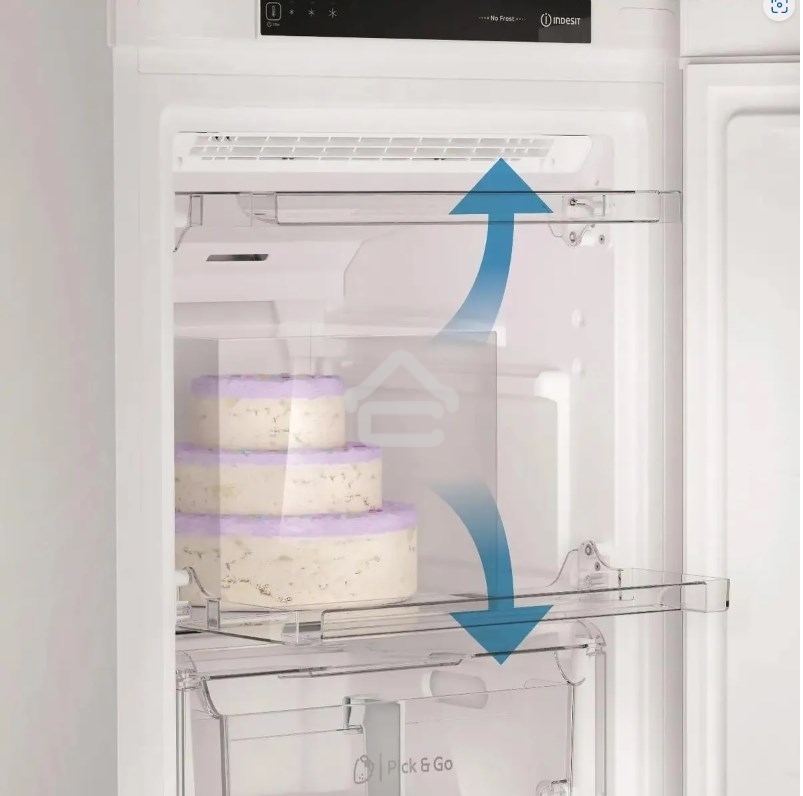 Морозильная камера Indesit DFZ 5175 G серебристый, 250л, 5 ящиков