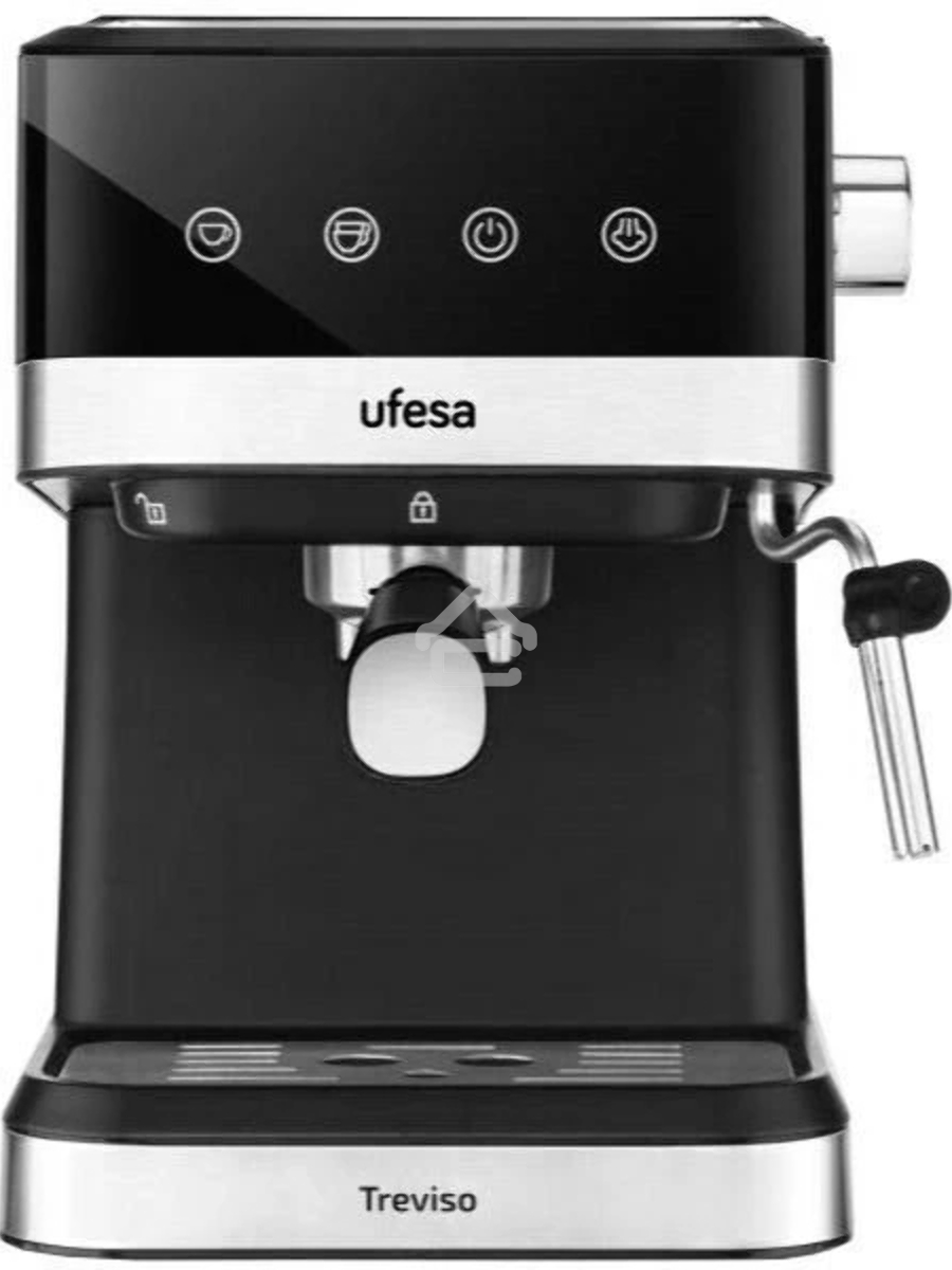 Кофеварка рожковая TREVISO Ufesa черный, исп. кофе - молотый, 1.5 л, 1050 Вт, 20 Бар.