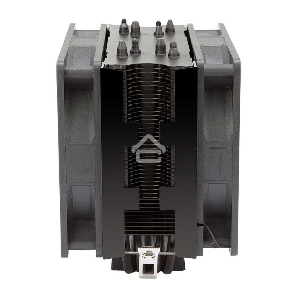 Кулер для процессора Alseye S120D-B черный, 120 мм, алюминий/медь, 1700 об/мин, 38.8 дБ, 4 pin, 135 Вт, 153 мм